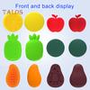 6/12Pcs Silicone Sensory Stone Toy Anxiety Stress Relief Portable Travel Calming Fidget Stone Textured Worry Stone Toy Kids Teens Adults Gift