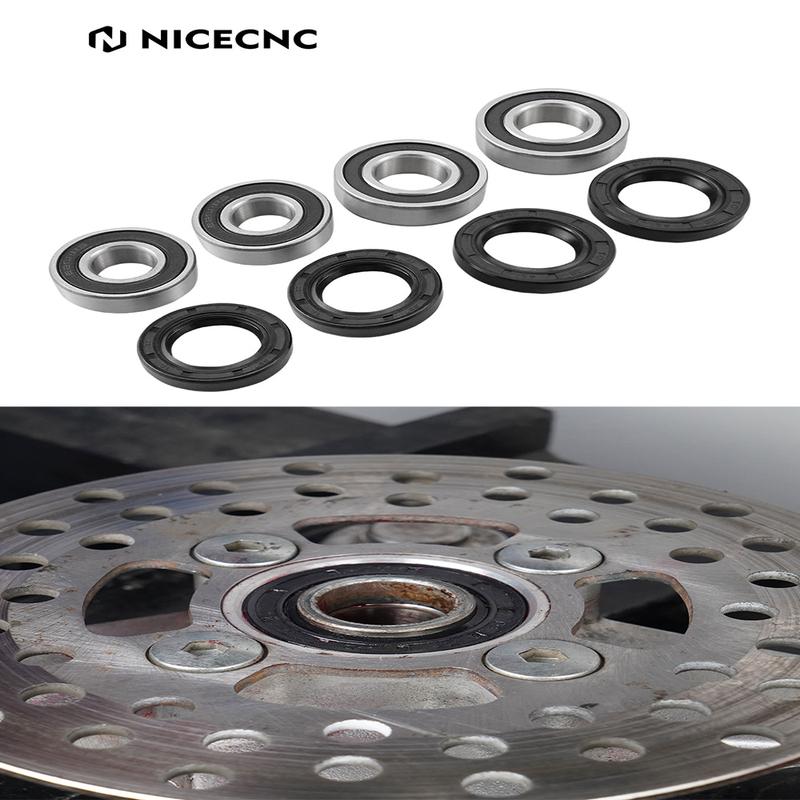 NiceCNC For Yamaha Raptor 700 Bearing Steel Front Wheel Bearing & Rubber Seal Kit For Raptor 700 2006-2024 Raptor 700R 2011-2024