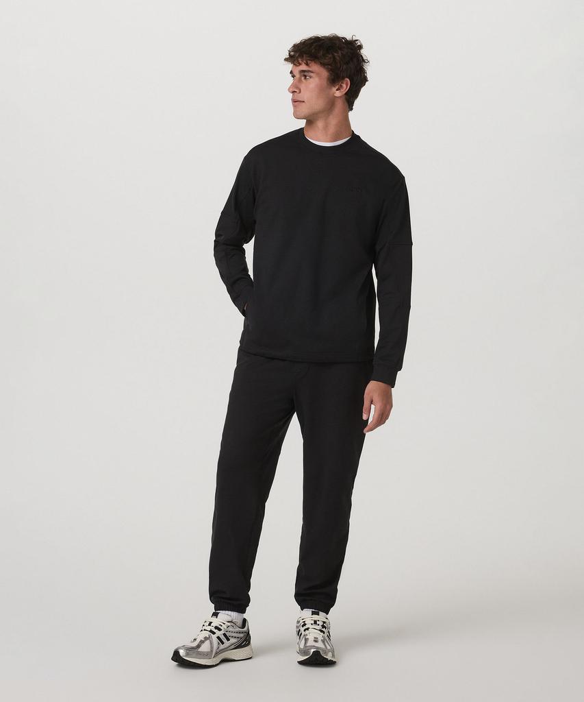 VUORI [Male] Coronado Mixed Media Crew _Black_Vr16120026