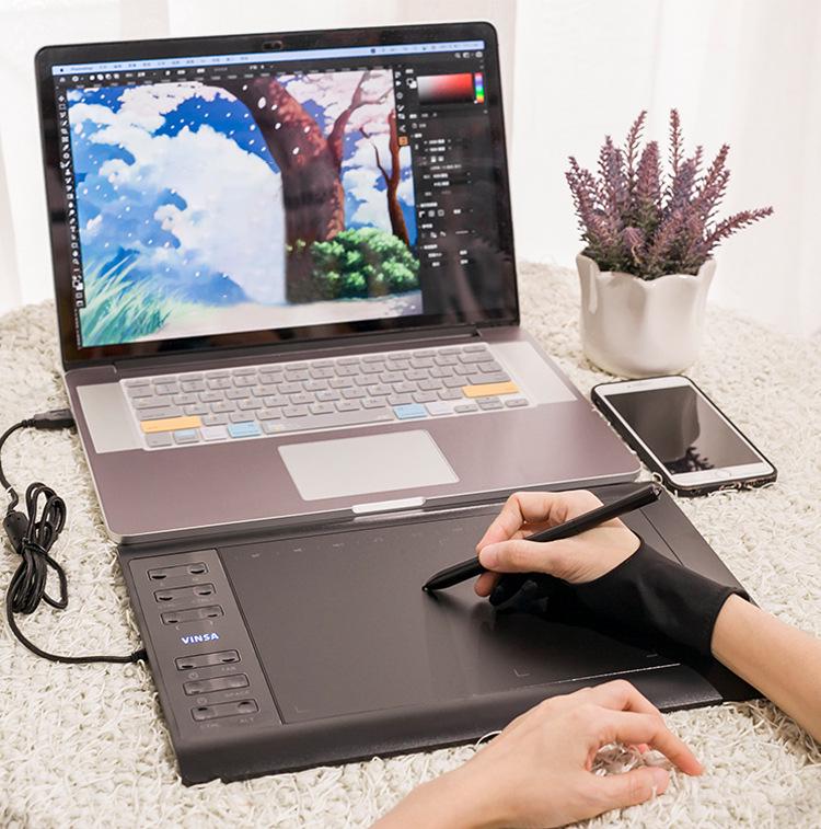 Цифровой графический планшет VINSA Wencai 1060Plus с поддержкой Android