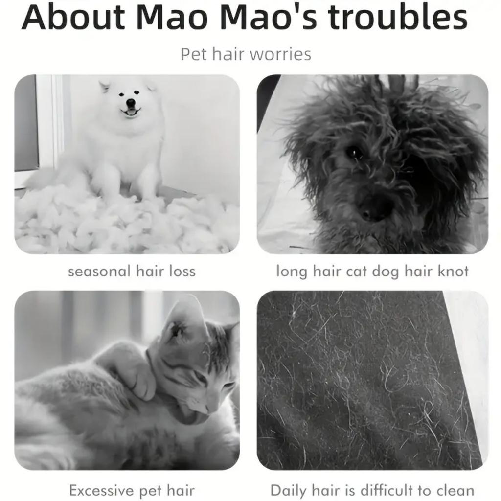 Расческа для распутывания колтунов у кошек, расческа для вычесывания блох, для линьки, груминга, удаления распущенной шерсти у кошек, портативные чистящие средства