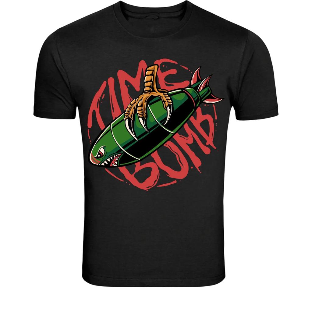 Time Bomb Cartoon T-Shirt - Explosive Humor Graphic Tee