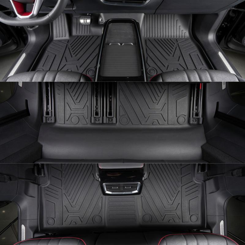 Durable, dirt-resistant, easy-clean, TPE eco-friendly anti-slip floor mats for 2025 Volkswagen Teramont Pro.