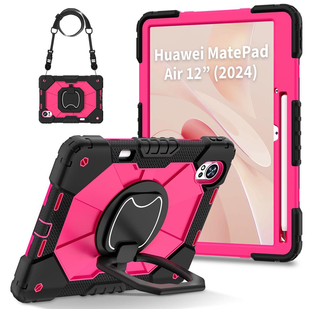 Silicone+PC Tablet Cases for 12'' Huawei MatePad 12 X 12X Air 2025 2024 Case W20 W30 W10 Cover Portable Rotate Stand Shell
