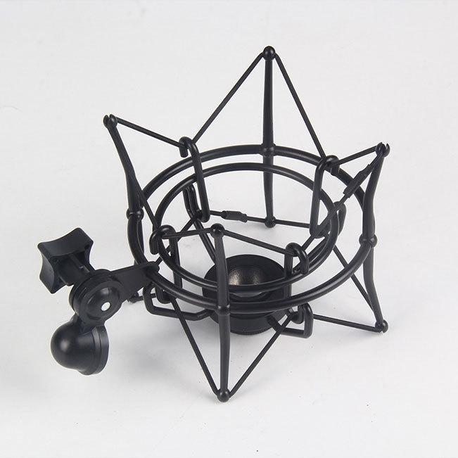U87 Microphone Shock Mount: Large Diaphragm, Anti-Fall, Non-Slip Clip for Live Broadcasts