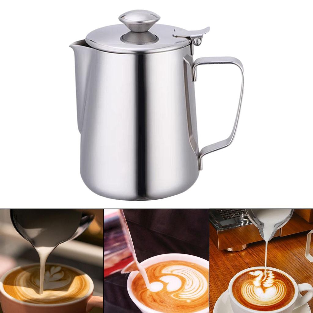 Milk Frothing Pitcher Barista Tool Espresso Machine Accessory Steaming for Home