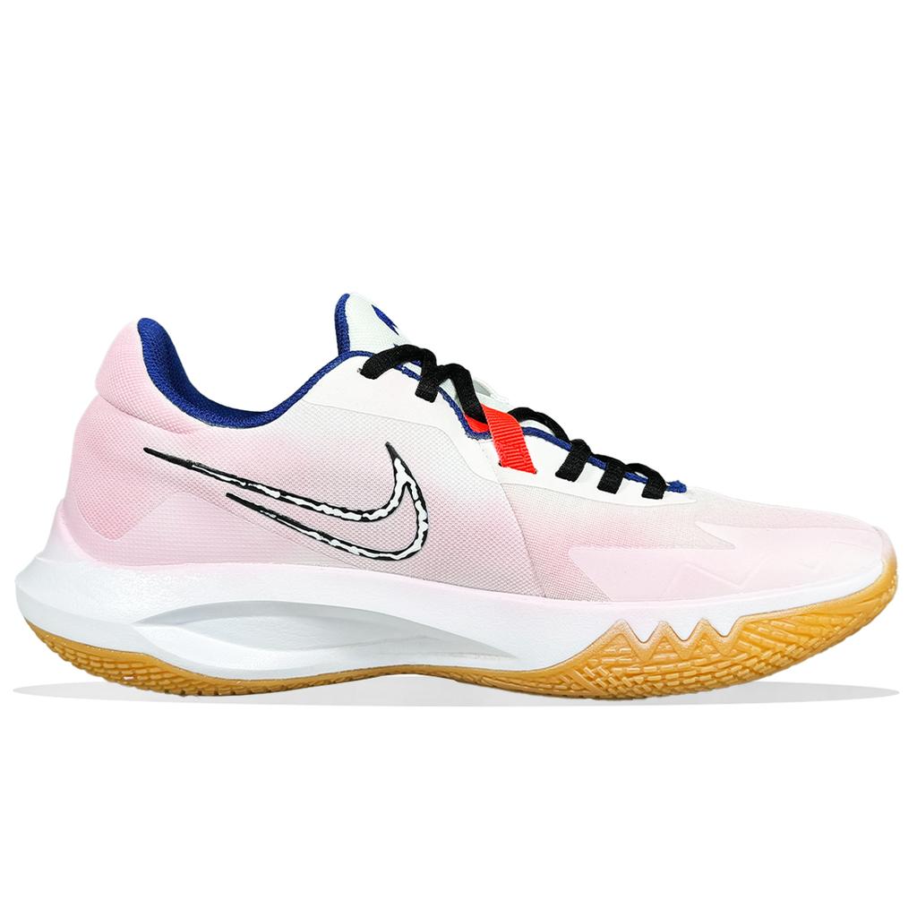 Nike Точные 6 Скользкие Устойчивые к истиранию Низкие Баскетбольные кроссовки Мужские Розовые HV1796-141(Team667-BOX)