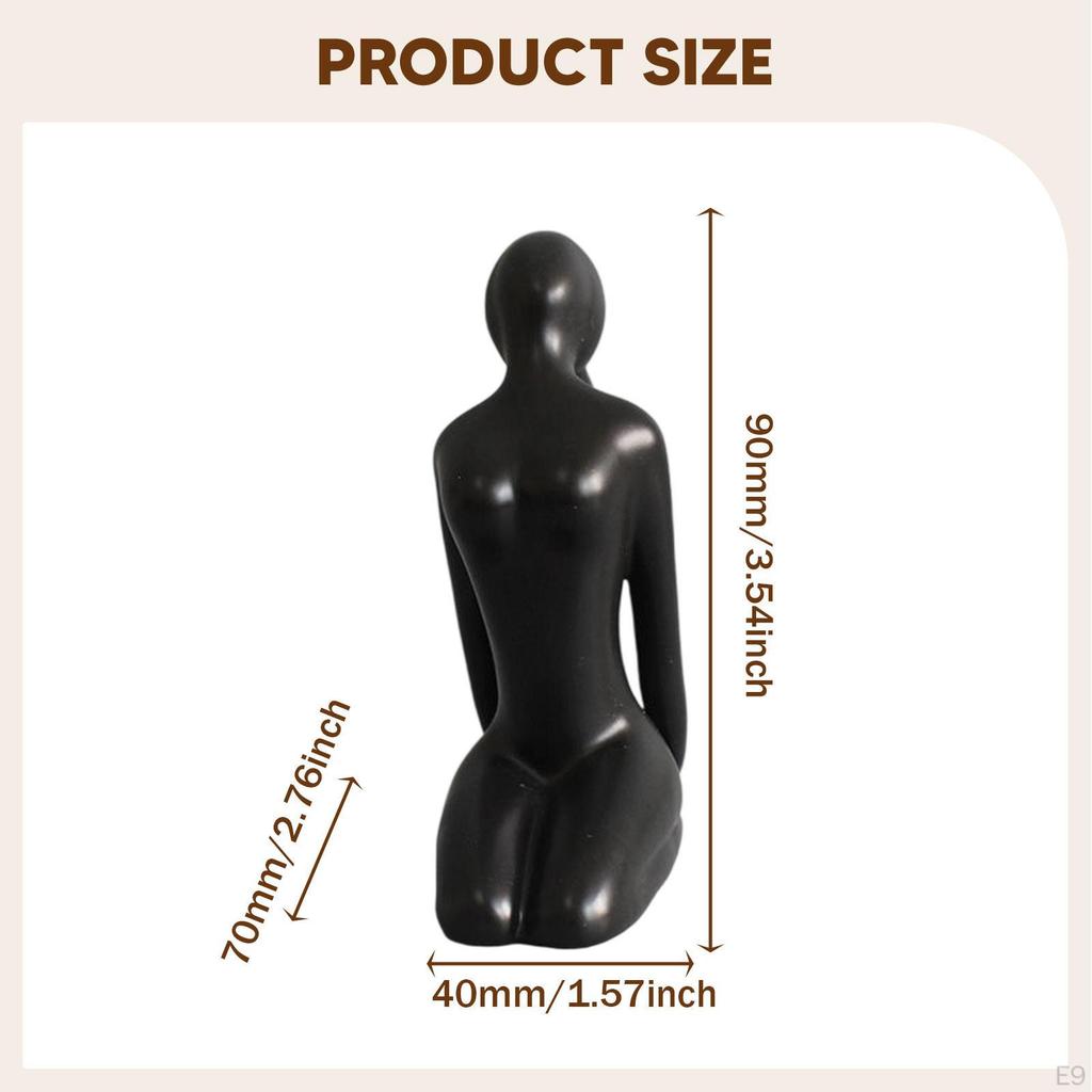 Маленькая фигурка, поза, фигурка, современная коллекция, сувенир, сидящая скульптура, керамическая статуэтка для спальни