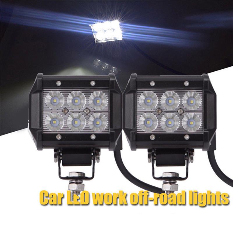 18W Led Work Light 4Wd Offroad Spot Противотуманная фара Atv Suv Ute Дальняя лампа для джипа