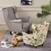 Чехол для детского кресла с цветочным принтом, эластичный спандекс, чехлы для маленьких кресел, съемные чехлы для диванов для детей