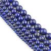 4, 6, 8, 10, 12 мм, круглые самодельные бусины из натурального камня лазурита, распорка, свободные бусины для изготовления ювелирных изделий