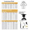 Grad University 2023 Happy Graduation Graduation Gown Set Bling Removable Tassel Mortarboard Hat