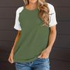Women's  Short Sleeve T Shirts Round Neck Cute Tunic Tops Basic Tees Blouses Loose Fit Pullover