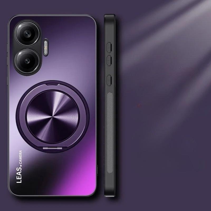 Магнитный чехол для Xiaomi Redmi Turbo 4 Pro AG матовый противоударный чехол-бампер с держателем для Redmi Turbo4 Pro, защита от отпечатков пальцев