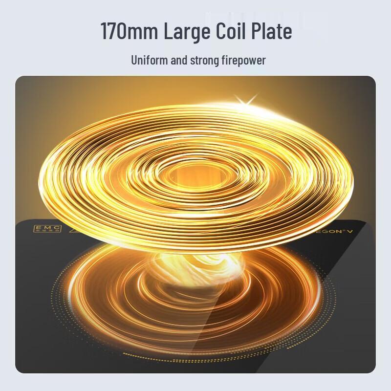 Midea 2200W Touch Control Induction Cooker with Double Cookware Set CN plug (adapter included)