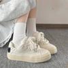Dopamine Spring and Summer Platform White Shoes Women's New Casual Board Shoes Women's Shoes Cute Student Puppy Bread Shoes