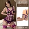 Sexy lace perspective pure desire uniform seduction one-piece pajamas hot no-take lingerie