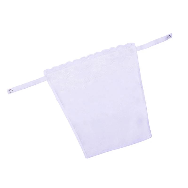 Women Quick Easy Clip-on Lace Mock Camisole Bra Insert Wrapped Chest Overlay Modesty Panel