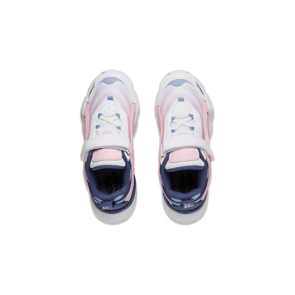 Li Ning Kids Big Aurora Sports Trend повседневная обувь с низким верхом Детская повседневная обувь белого цвета YKCQ274-74