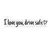 1 шт. Искренне люблю тебя Наклейка на зеркало Прочная виниловая наклейка на автомобиль Напоминание о безопасности на зеркало заднего вида Автонаклейка Аксессуары