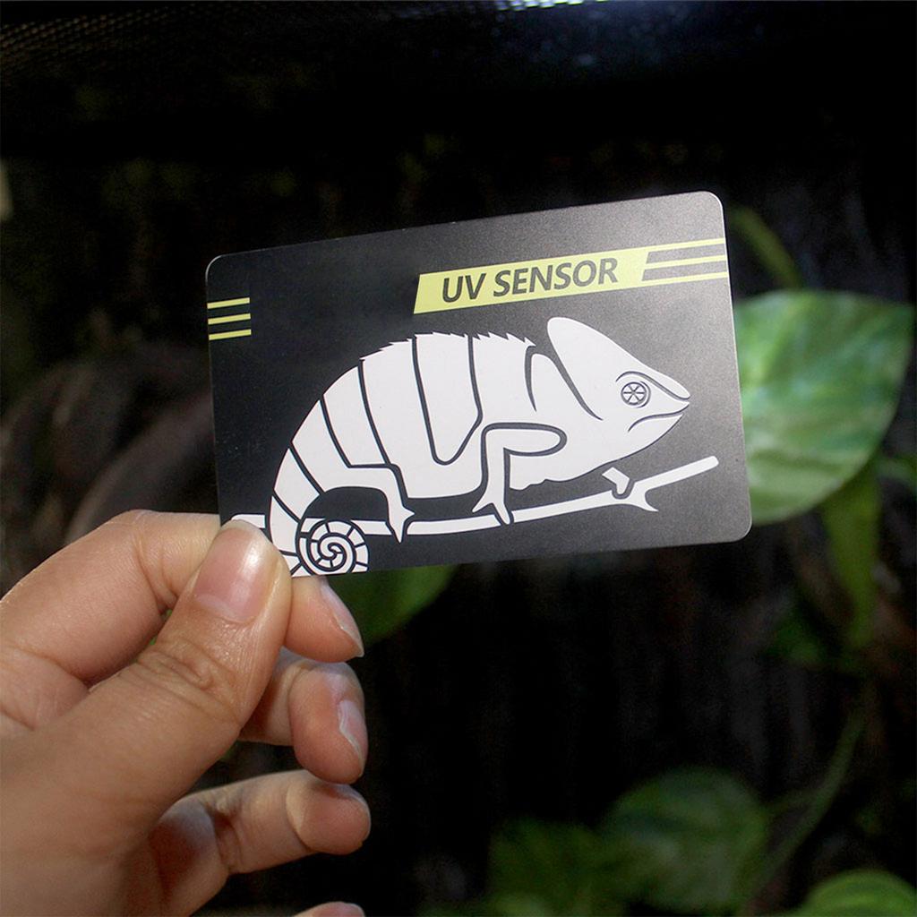 Reptile UVB Light Lamp Bulb Test Card UV Tests Paper Reptiles Terrarium Lamp Life Effective Tester Meter