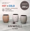 CB Japan Stainless Steel Vacuum 280ml Animal ANIBALL Tumbler, Insulated, Double-Walled, [Dog], Design,