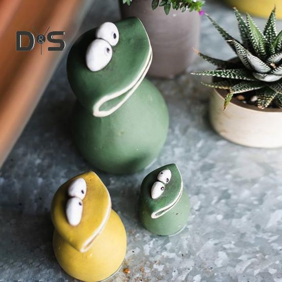 Фигурка лягушки с большим ртом, украшение из смолы, семейная лягушка, водонепроницаемая мультяшная садовая статуэтка лягушки для наружного внутреннего декора