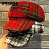 Stripe Newsboy Cap Women's Duckbill Navy Cap Fashion Hat Warm and Fleece Hat Shake Fleece Fashion Elegant Retro Men and Women Winter Thickened Beret