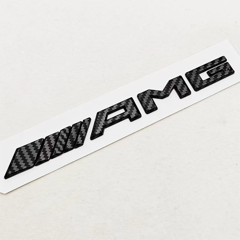 CXGSL1 3D ABS Car Letters Logo AMG Fender Side Emblem Badge Rear Tail Trunk Sticker Styling For Mercedes Benz AMG Auto accessories