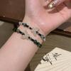 Trendy Chinese-Style Butterfly Bracelet: Women's Light Luxury Beaded Braided Jewelry