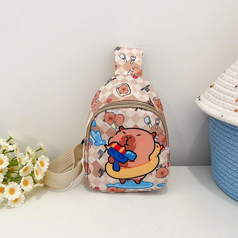 Новая сумка-мессенджер для мальчиков и девочек, милая мультяшная, большой вместимости, повседневная, универсальная, на плечо, детская нагрудная сумка