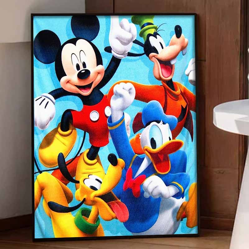 Disney 5D Diamond Painting Set DIY Mickey Friends Handmade Diamond Art Craft Decoration Home Decor