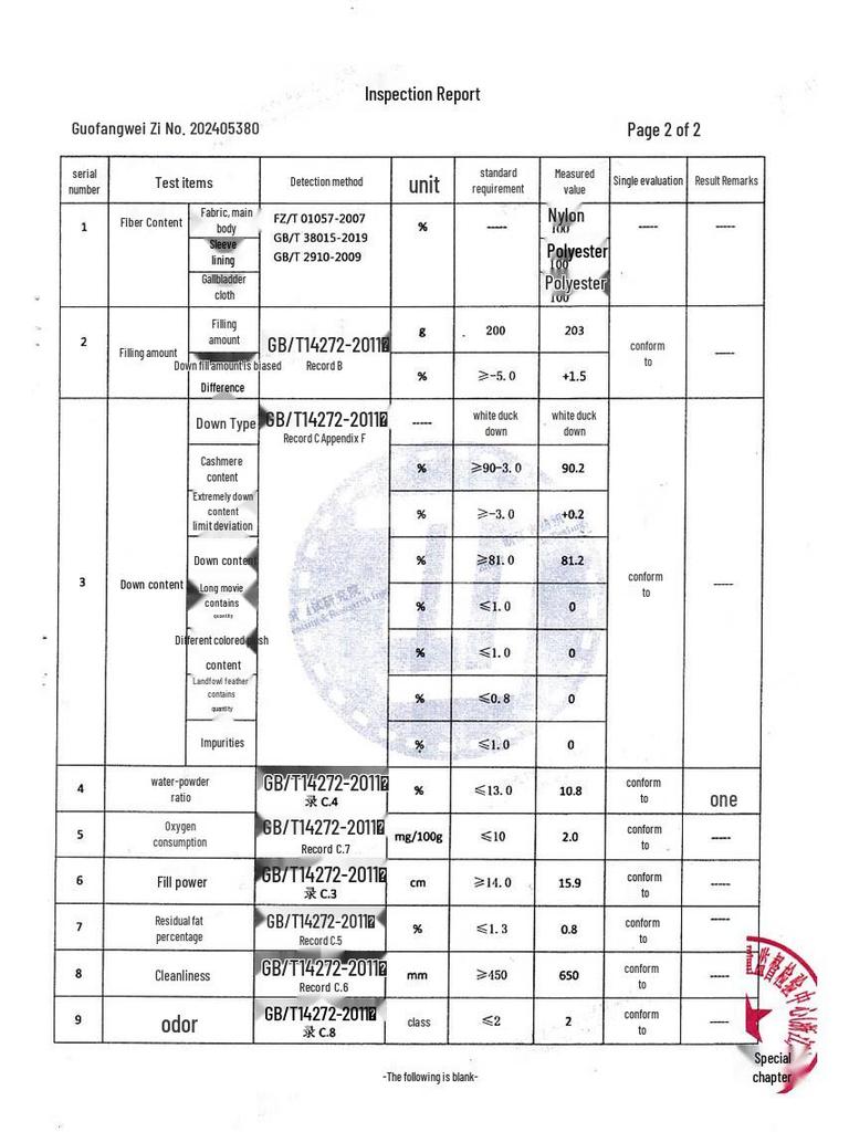 Женский пуховик G·TENNA BN-S7805 со стойкой
