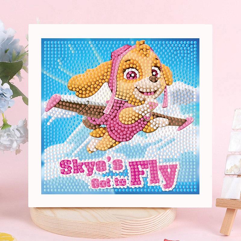 Детская алмазная мозаика Sanrio с наклейками-рамкой - Набор для самостоятельного изготовления, ручная работа, подарок