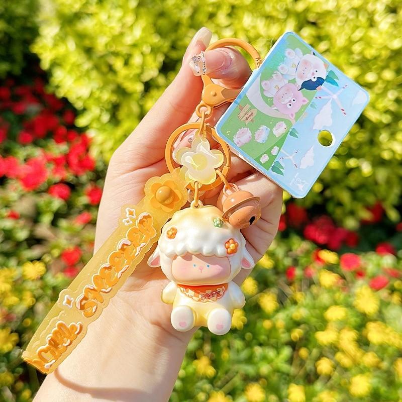 Шарф Овечка Мультяшный Брелок Милый Подвеска для Рюкзака Украшение Праздничный Подарок