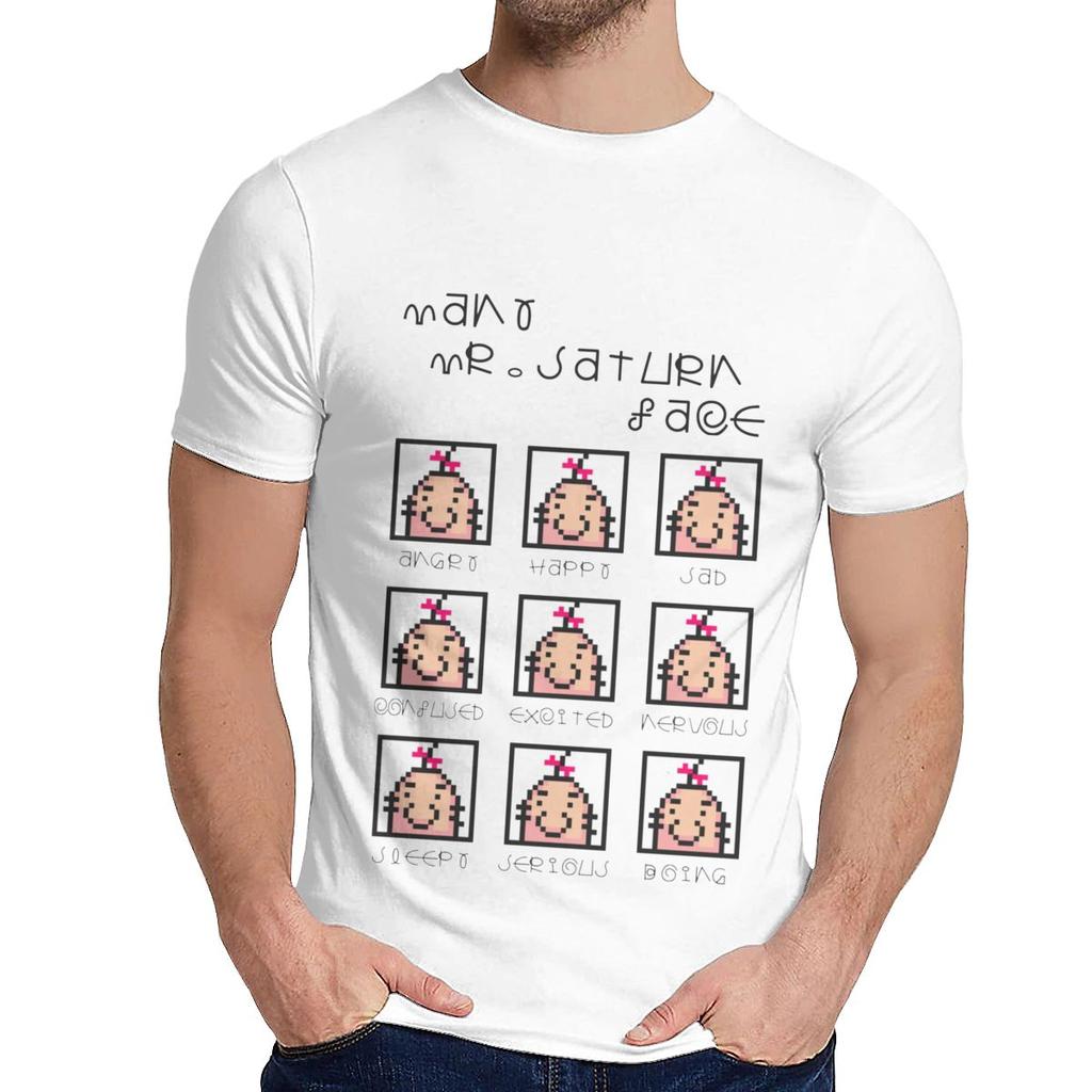 Футболка с круглым вырезом, многоликая, для фанатов игры Earthbound Mother, безумная, для мужчин, натуральный хлопок La