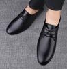 Модная мужская обувь из натуральной кожи, удобная повседневная обувь, классические мужские деловые туфли, универсальные мужские туфли без застежек, мужские оксфорды на шнуровке