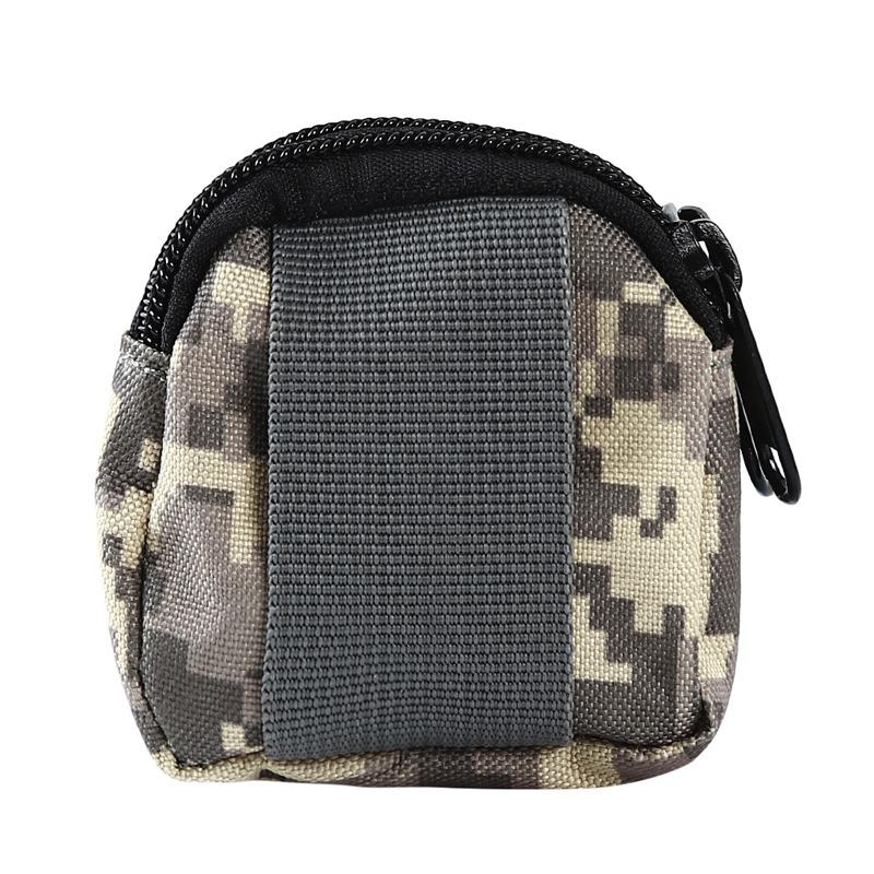 Открытый походный военный тактический мини-водонепроницаемый поясной мешок двухслойный кошелек для монет