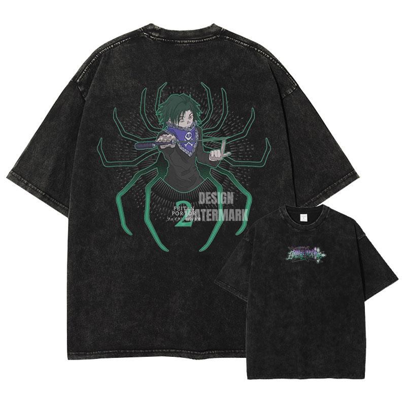 Anime Hunter X Hunter Graphic Cotton Tshirt Unisex Vintage Washed Killua Kurapika Gon T Shirt Hisoka Tshirt For Man
