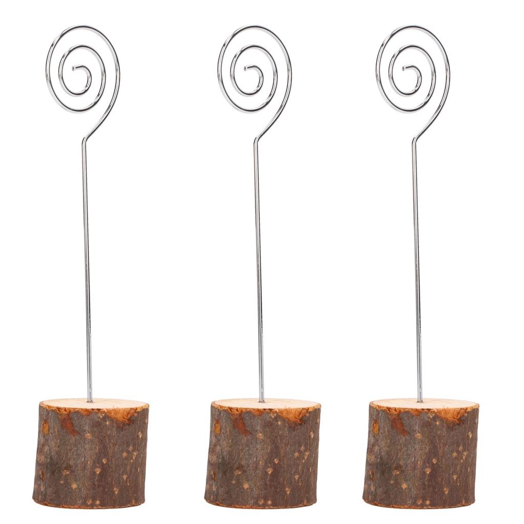 10 шт. Держатели для карточек мест Модные Простые Надежная фиксация Милые Держатели номеров столов с деревянной основой для Офиса Юбилея