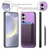 For Samsung Galaxy S25 Case Detachable Magnetic Card Bag Leather Phone Back Cover