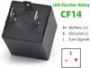 Светодиодное реле-мигалка 12V Cf14 Jl-02 3-контактное электронное реле-мигалка для автомобиля Авто Светодиодная лампа указателя поворота Гипермигание