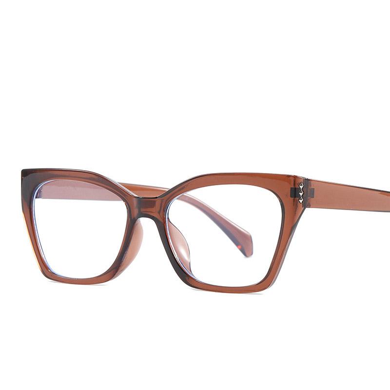 Ретро анти-синий свет женские очки кошачий глаз оправа бренд дизайнер плоское зеркало компьютерные очки