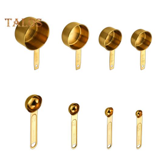 Набор мерных ложек из нержавеющей стали, двойные весы, эргономичная ручка, мерный стакан для точных измерений при выпечке, домашняя кухня, пекарня