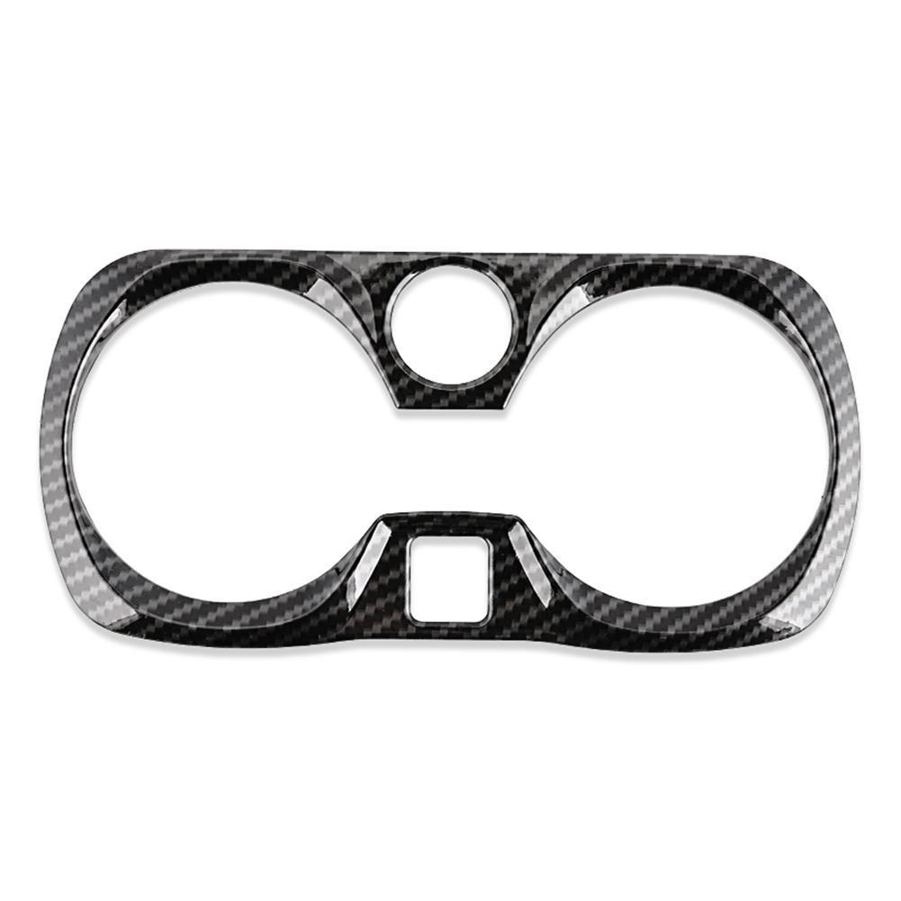 Для BMW 3 серии G20 2019-2021 накладка на чашку воды на центральной консоли из углеродного волокна