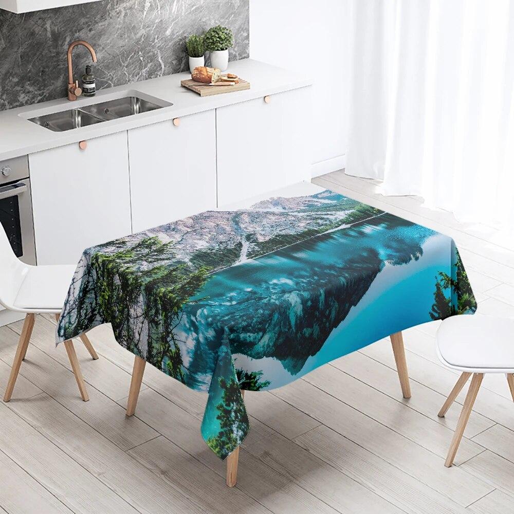 Скатерть «Гранд-Каньон» с природными пейзажами, украшение для ресторанного стола, противообрастающая водонепроницаемая прямоугольная скатерть