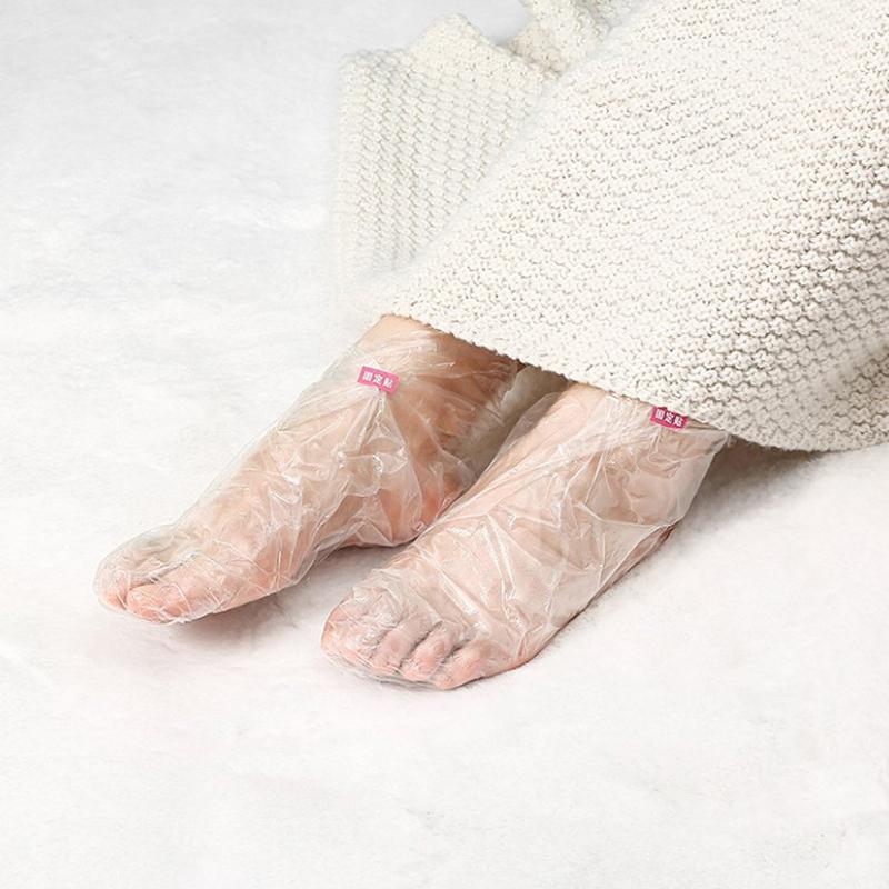 100 шт./пакет прозрачные одноразовые сумки для ног детокс спа чехлы педикюр предотвращение инфекции удаление потрескавшихся ванн салфетки для ухода за ногами инструменты
