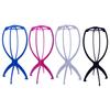 Plastic Wig Stand Collapsible Easy Assembly Portable Travel Wig Head Hairpieces Headgear Hair Styling Drying Display Holder