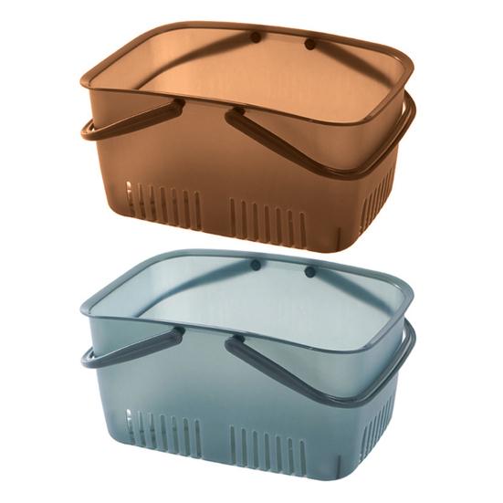 Полая корзина для душа с ручками из полипропилена, несколько дренажных отверстий, корзина для душа, офисные принадлежности