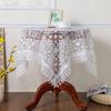 European Embroidery Tea Table Tablecloth Lace Dining Table Cloth Cover Cloth Bedside Table Glass Gauze Round Table Multi-purpose Cover Cloth